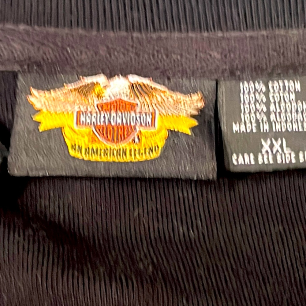 Black Long Sleeve Harley Davidson XXL Polo